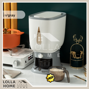 Bekas Beras Dispenser Beras 10KG Automatic Rice Dispenser Rice Storage Box Rice Container Smart Rice Dispenser Rice Bucket Bekas Beras