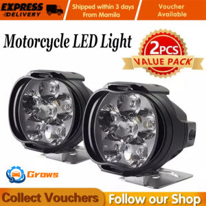 Grows 2PCS 1000LM Super bright 5700~6200K 6 Led Motorcycle Headlight bulb work Head Light Fog Driving Spot lamp Night Headlamp accessories for haulage Motor & Bike & Car & ORV