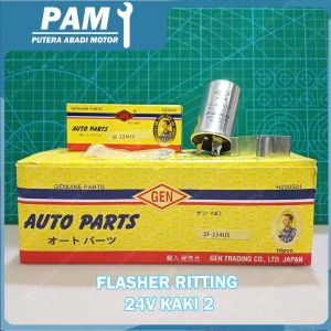 Flasher Bulat 24v Kaki 2 K2 Niles HF324L / GEN 2F - 224US Flasher Riting untuk mobil truk