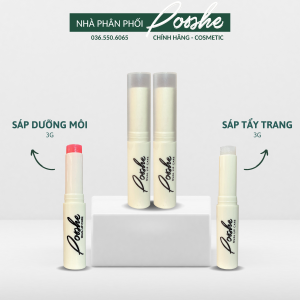 COMBO Son Dưỡng Hồng Môi Posshe 5g + Sáp Tẩy Trang Môi Posshe 5g