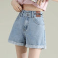 hot pants jeans wanita celana denim korean style jumbo short pants kekinian bigsize cewek fashion. 