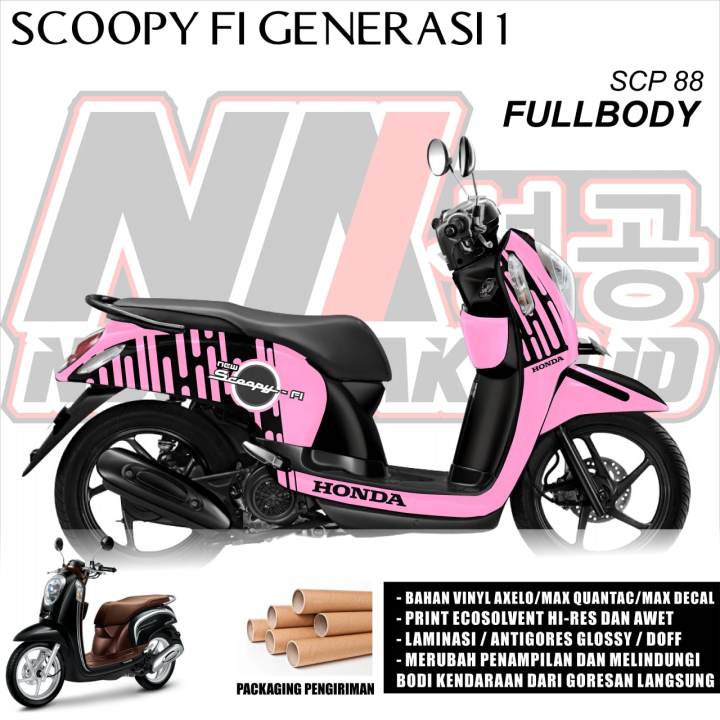 SCP 88 DECAL STICKER SCOOPY FI 2013 2014 2015 2016 SIMPEL FULLBODY