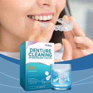 new Denture Cleaning Effervescent Tablets Gentle Cleaning Stain Removal Fresh Clean Daily Portable Effervescent Tablets Free Shipping