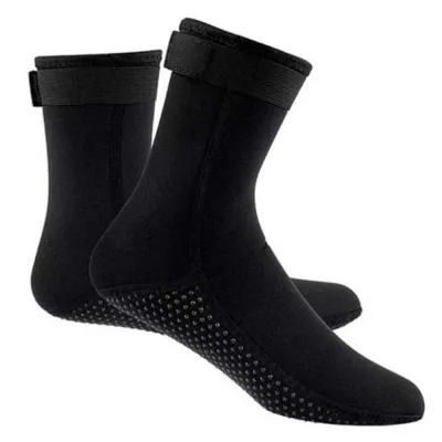 MAXI 1pair Non-slip Black Diving Socks Long Tube Adult Diving Surfing Boots Swimming Socks 38-46 Neoprene Water Socks Men