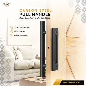 Pull Handle Slidding Pintu Gudang Industrial Bulat Barn Door Handles PHD-150MB
