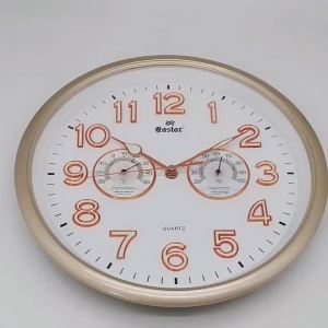 s best-selling wall clock for living room Nordic light luxury decoration 3d Digital clock with temperature humidity and night light features
