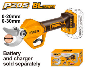 INGCO 20V LI-ION PRUNING SHEARS | BRUSHLESS MOTOR | CSSLI203083 CSSLI20308
