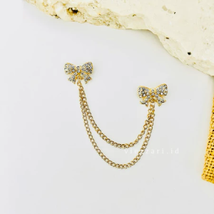 Bros Pin Jas Pesta Pria Wanita Bros Jurai Rantai Bros Kerah Bros Kebaya Bros Kupu2 l Bros Pita l Bros Crown Mahkota J53