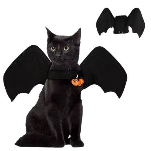 UNMEGONI Wing Shape Design Pet Costume Lightweight Adjustable Harness Dog Costume Festive Black Harness Costume for Cats and Small Dogs