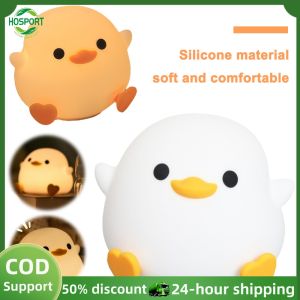 Silicone Duck Night Light for Kids Room with Gentle Light and Eye Care Features