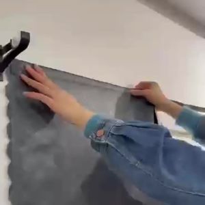 LZD  Velcro Punch Free Paste New Simple Shading Bedroom Rental Bay Window Simple Installation Curtain 2024