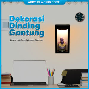 Frame Akrilik Lighting Hiasan Dinding Multifungsi