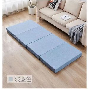 LeShu Foldable Mattress Foldable Bed Single Mattress And Queen / 4 Fold / 8cm Thicken Sponge Floor Tatami Mattress Sleeping Mat