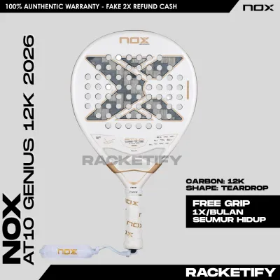 NOX AT10 GENIUS 12K Alum Extreme 2026 Agustin Tapia / Raket Padel Nox AT10 12K TAPIA