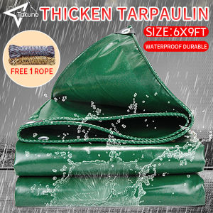 Trapal Waterproof Makapal Size 6FT x 9FT Tarpaulin Trapal Tolda buy 1 take 1 Rope Truck Cover High Quality Tarpaulin Thickened and Durable Multiple Sizes Available