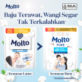 Molto Pelembut & Pewangi Pakaian Bayi Softener Konsentrat Pure Soft & Gentle 1.5L. 