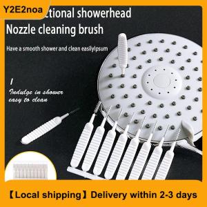 【Local shipping】 10Pcs Set Shower Head Cleaning Brush White Small Brush Anti-Clogging Nylon Pore Gap Clean Brush For Phone Hole Kitchen Bathroom
