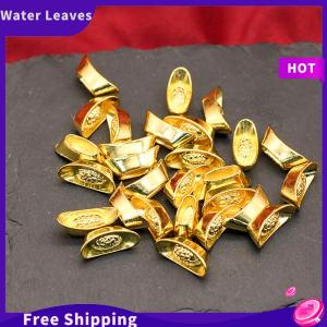 [Water]Hot Sale Freeshipping 10 cái thỏi vàng Trung Quốc Nhân Dân tệ Bao sự giàu có bức tượng vàng thỏi trang trí trang trí trang trí năm mới thanh may mắn tiền Thịnh Vượng