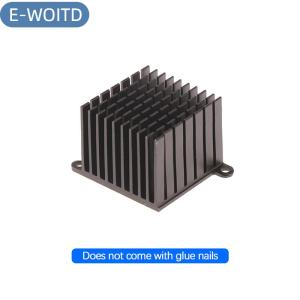 【E-WOITD】 Bộ phận máy in 3D tản nhiệt nhôm làm mát tản nhiệt Tản nhiệt màu đen tản nhiệt với Tai Bo mạch chủ tản nhiệt 37x37x30mm