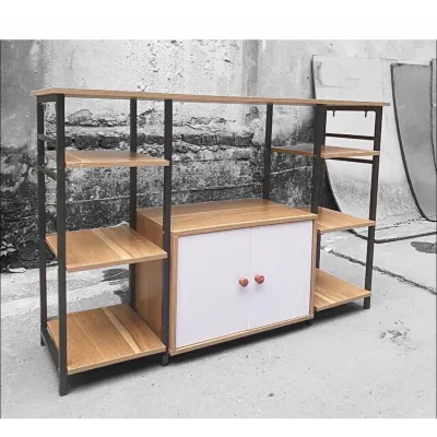 Kệ tủ lò vi sóng Kệ để đồ nhà bếp đa năng 2 KHOANG