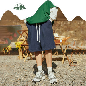 INFLATION brand Workwear 2023 new Style High Quality Men 350g Terry Loose Solid Color Casual Pleated Mens Home Sweatpants Shorts