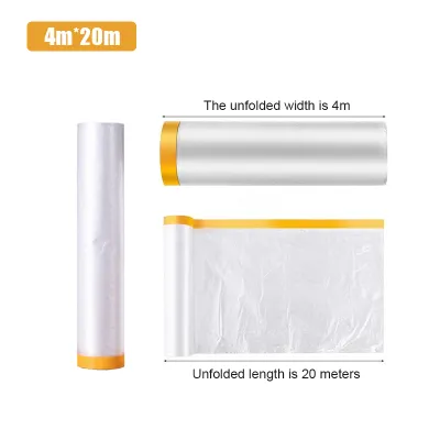 Disposable Furniture Dust Cover Dust Cloth Dust Film Decoration Plastic Protective Film Cover Dustproof Sofa Dustproof Film Plastic Cover Bedspread Plastik Sarung Perabot Katil Tilam Sofa Cat Lantai Dinding Rumah Kereta Bumbung 家具防尘膜多功能防护膜