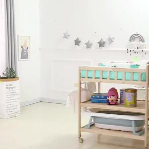 Infant Diaper Changing Table Diaper Station Changing Table For Baby Pottty Change Tables Solid Wood Paint-Free Removable Baby Diaper Changing Table