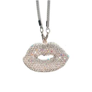 Fashionable Lip Car Rear View Mirror Charm Decorative Hanging Ornament Vehicle Hanging Charm Upgrades for Women