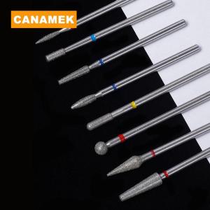 【CANAMEK】 Diamond Nail Drill Bits Cuticle Clean Manicure Pedicure Remover Tools