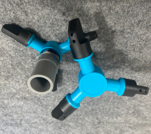 Bộ 2 Béc tưới 3 cánh xoay 360°  + kèm đầu nối ren 21 vòi tưới thông minh tiện lợi cho gia đình (tưới rau cây mái nhà)