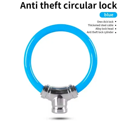 LOCK019 Kunci Cincin Sepeda Kabel Cable Lock Portable Anti Maling Gembok Sepeda Kuat Pengaman Roadbike