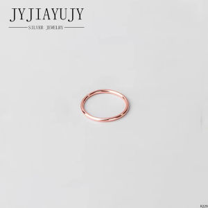 JYJIAYUJY 100% Sterling Silver S925 Ring Varisized Korean Design Simplicity Hypoallergenic Women Jewelry Gift R229