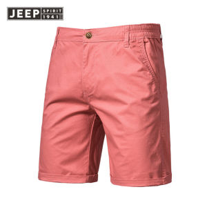 JEEP SPIRIT Quần Soóc Thường Ngày Cotton Mới Mùa Hè Quần Năm Tấc Dáng Ôm Ống Đứng Âu Mỹ Cho Nam Quần Áo Thể Thao Màu Trơn Cỡ Lớn Cho Nam