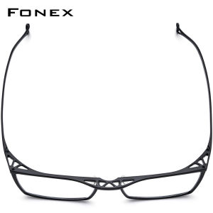 FONEX แว่นสายตา85722คุณภาพสูงฟูเน็กซ์กรอบแว่นตาไทเทเนียมบริสุทธิ์แบรนด์ดีไซน์ญี่ปุ่นแว่นตาสี่เหลี่ยม