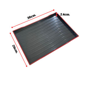 ถาดพลาสติกทรงสี่เหลี่ยมขอบยกสูง 26x36x2.4cm ทนทาน น้ำหนักเบา รุ่นJP-TR2636