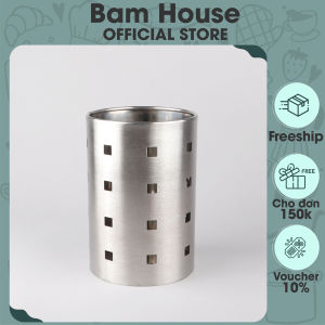 Ống đũa inox tròn Bam House sáng bóng có lỗ thông thoáng cao cấp ODT01 – Bam House