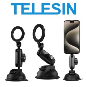 TELESIN Magnetic Phone Holder Suction Cup Car Mount for Mobile Smartphone