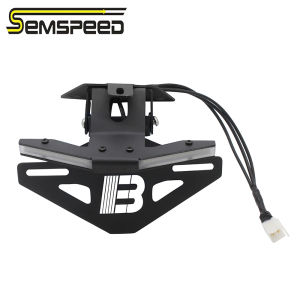 SEMSPEED Motorcycle Rear License Plate Fender Tail Tidy Bracket w/ Signal Light Assembly Holder For Aprilia RS660 RS 660 2020-2025