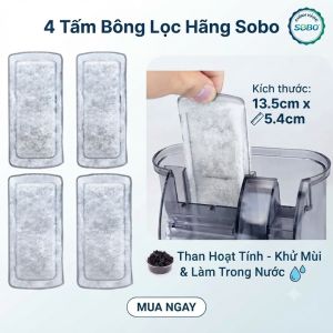 4 Miếng Lọc Thay Thế Cho Máy Lọc Thác Hồ Cá SOBO WP308H WP408H WP508H