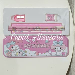 SET STATIONARY 9522 ALAT TULIS / PERLENGKAPAN SEKOLAH PENSIL PENGGARIS RAUTAN PENGHAPUS
