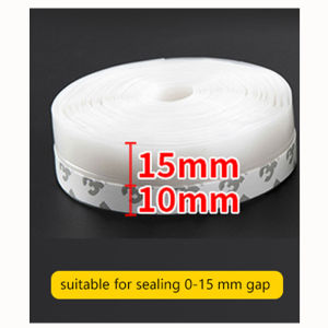 500cm Door Window Seal Strip Weatherproof Stripping Silicone Sealing Sticker Seal Strip Adhesive Draught Excluder Insect Proof Gap Sea