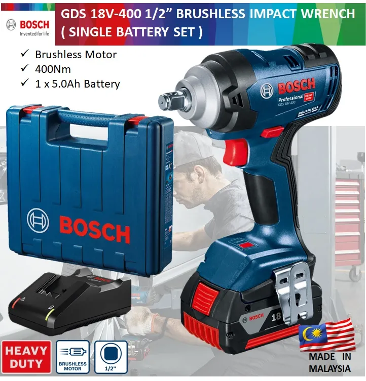 BOSCH 18V GDS 18v 400 BRUSHLESS 1 2