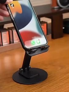 ที่วางโทรศัพท์ ฐานโลหะ หมุนได้ 360° สีขาว สีดํา ใช้ได้กับโทรศัพท์ทุกรุ่น