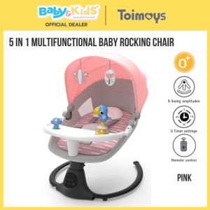 🎈New arrival มีเสียงเพลง เปลไกวไฟฟ้า🎈Toimoys เปลโยกเด็ก เปลไกว รุ่น5 in 1 multifunctional baby rocking เปลโยกอัตโนมัติ เปลโยกไฟฟ้า เก้าอี้โยก เก้าอี้โยกเด็ก  เปลไกวไฟฟ้า เปลเด็ก สำหรับเด็กแรกเกิด - น้ำหนัก 9 kg.
