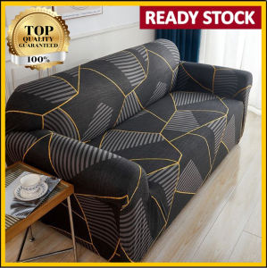 [Fast Shipping] 1/2/3/4 Seater sofa cover sarung sofa L Shape Universal Slipcover Seat Cover Chair cover Free Pillowcase