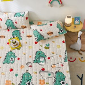 Waterproof Bedsheet Thicken Fitted Sheet Queen Size Mattress Cover Premium Quality Bed Sheet Single Queen King Size