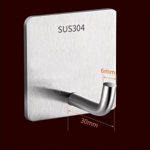 Móc Dán Tường INOX 304 Treo Đồ nặng Treo Thớt Nồi Niêu Treo Đồ Đa Năng [CHỐNG NƯỚC CHỐNG RỈ] Dán Mọi Bề Mặt .