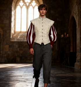 Mens Tudor Doublet Vest Victorian Medieval Renaissance Tudor Prince King Costume Ren Faire Jerkin Vest Waistcoat2026