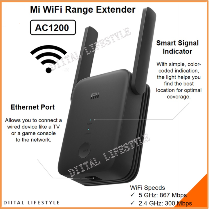 [Ready Stock] Global Version Mi WiFi Range Extender AC1200 2.4GHz And ...