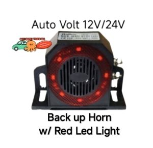 Back Up Horn Beep Beep Sound with Red Flashing Light and Beep Beep Sound with White Blinking Light. Auto Volt can  be used on I2V & 24V Batteries. For Cars Motorcycles & Heavy Trucks Use. The Sound is Loud and The Flashing Light is Bright.